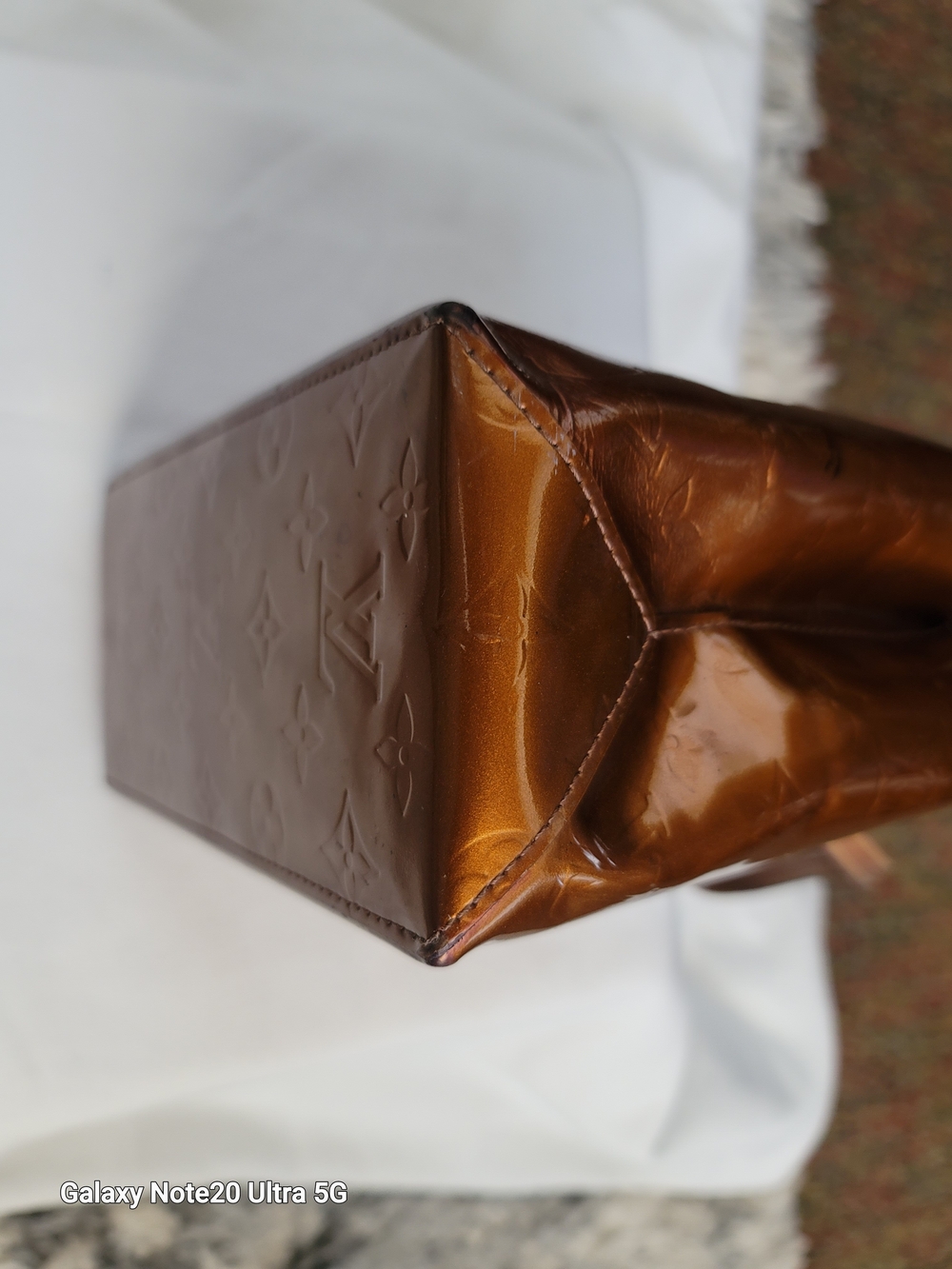 Louis Vuitton Vernis Brown Monogram Alma-Style Tote - Picture 8 of 15